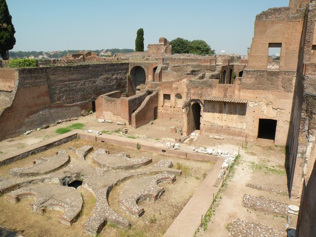  ruines de palais d'empereur romain sur le Palatin